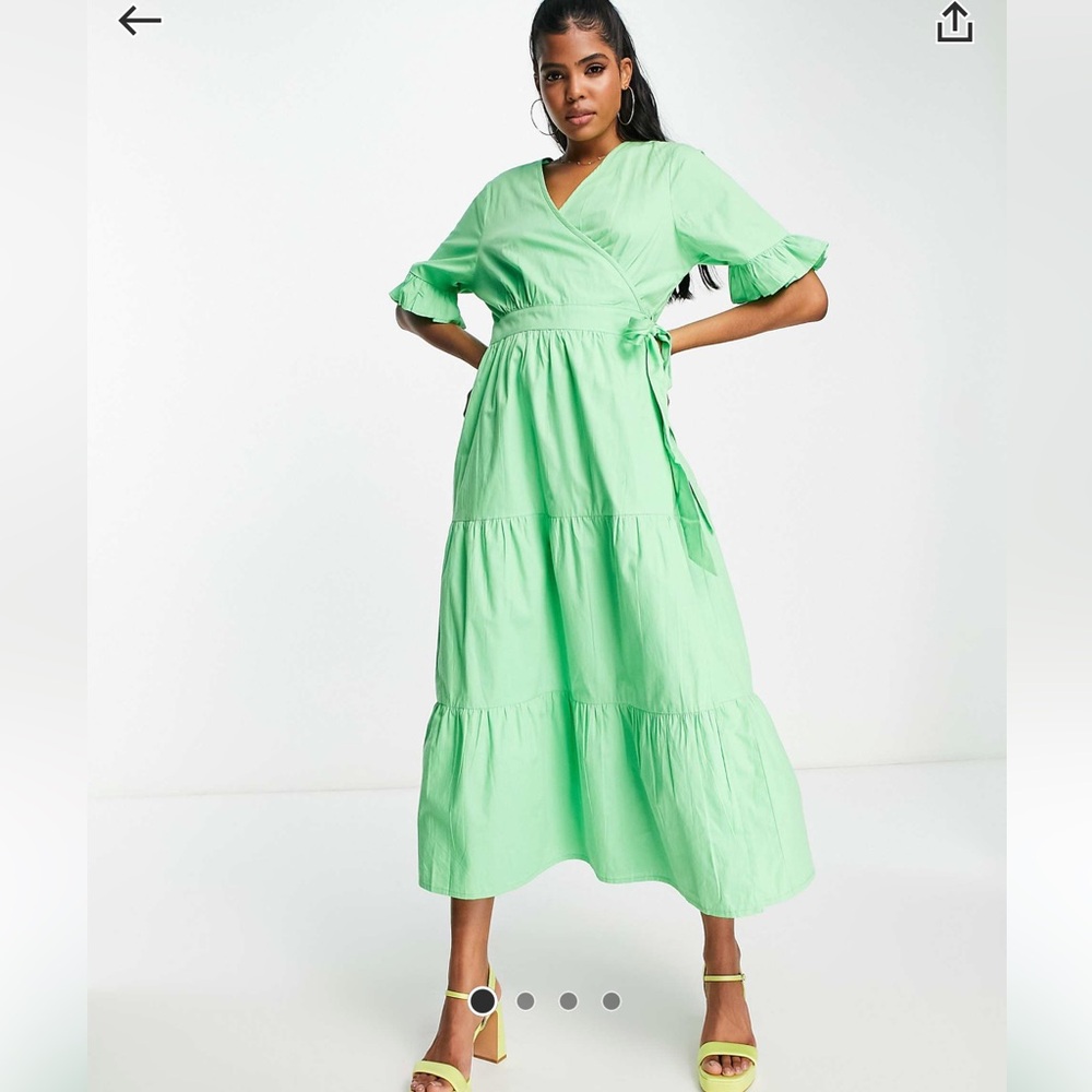 Midi green dress